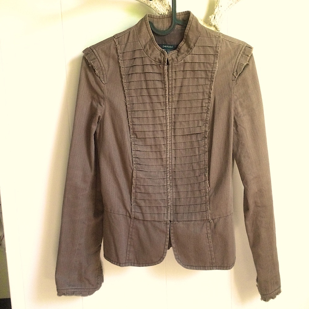 Zara Basic Vintage Military Jacket